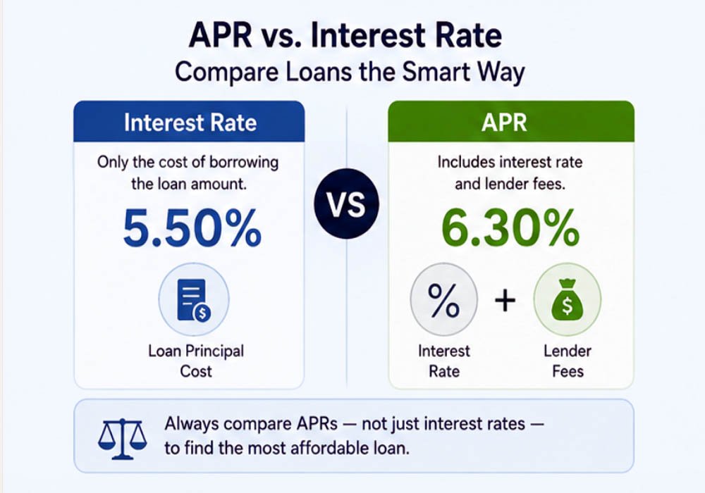 APR vs interest rate comparison