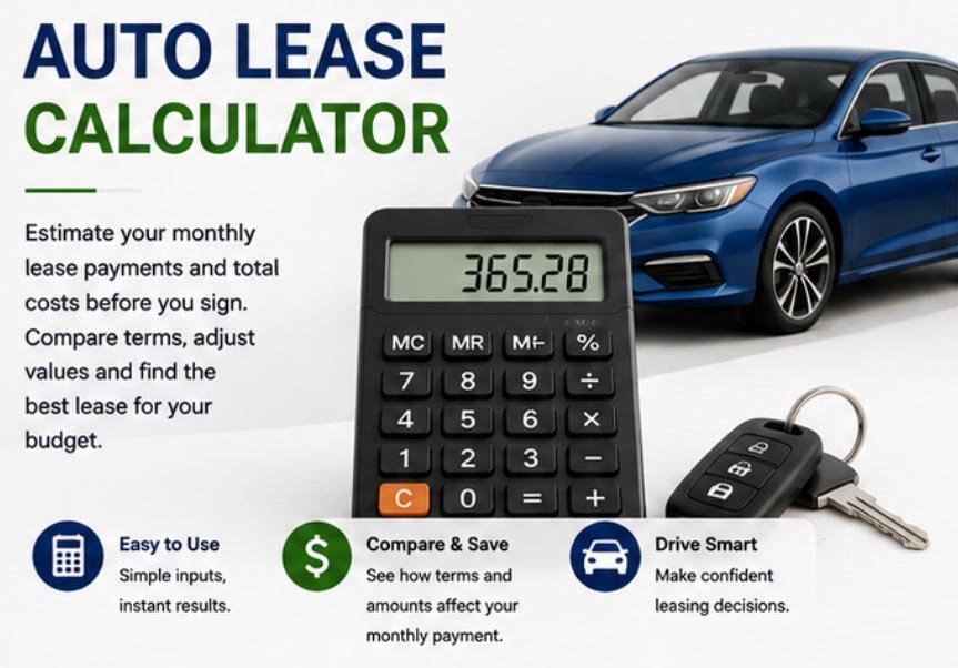 auto lease calculator for monthly car payments