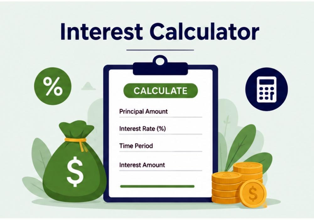 calculate interest rate for a loan or investment