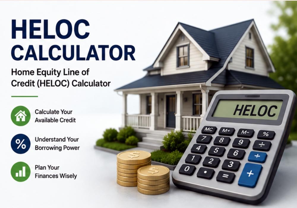 HELOC calculator for home equity line of credit
