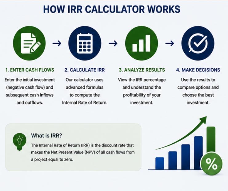 how an IRR calculator works