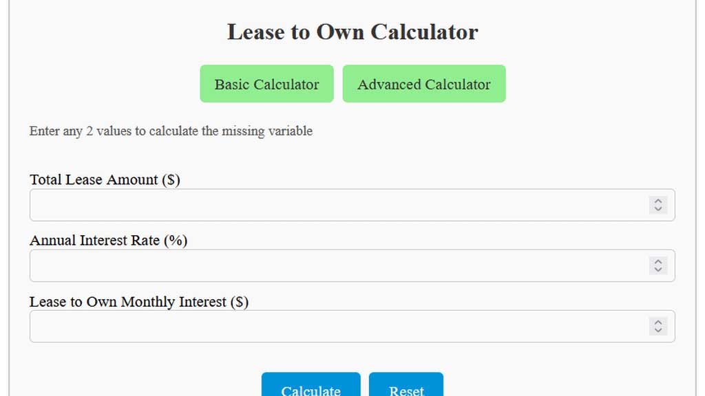 lease payment calculator for monthly lease estimates